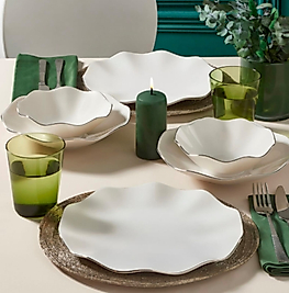 Güral Porselen Nesrin 30 Parça 6 Kişilik  Yemek Takımı - Digibone serisi