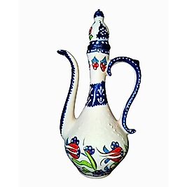 El Dekoru Kapaklı İbrik -25 cm