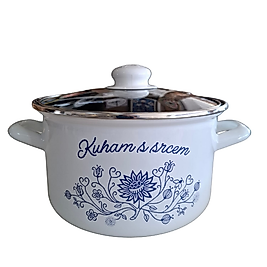 Cam Kapaklı Emaye Tencere