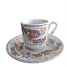 Yaldızlı Kahve Fincan Takımı