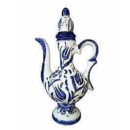 El Dekoru Kapaklı İbrik -25 cm