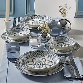 Güral Porselen Camelia 24 Parça 6 Kişilik Yemek Takımı